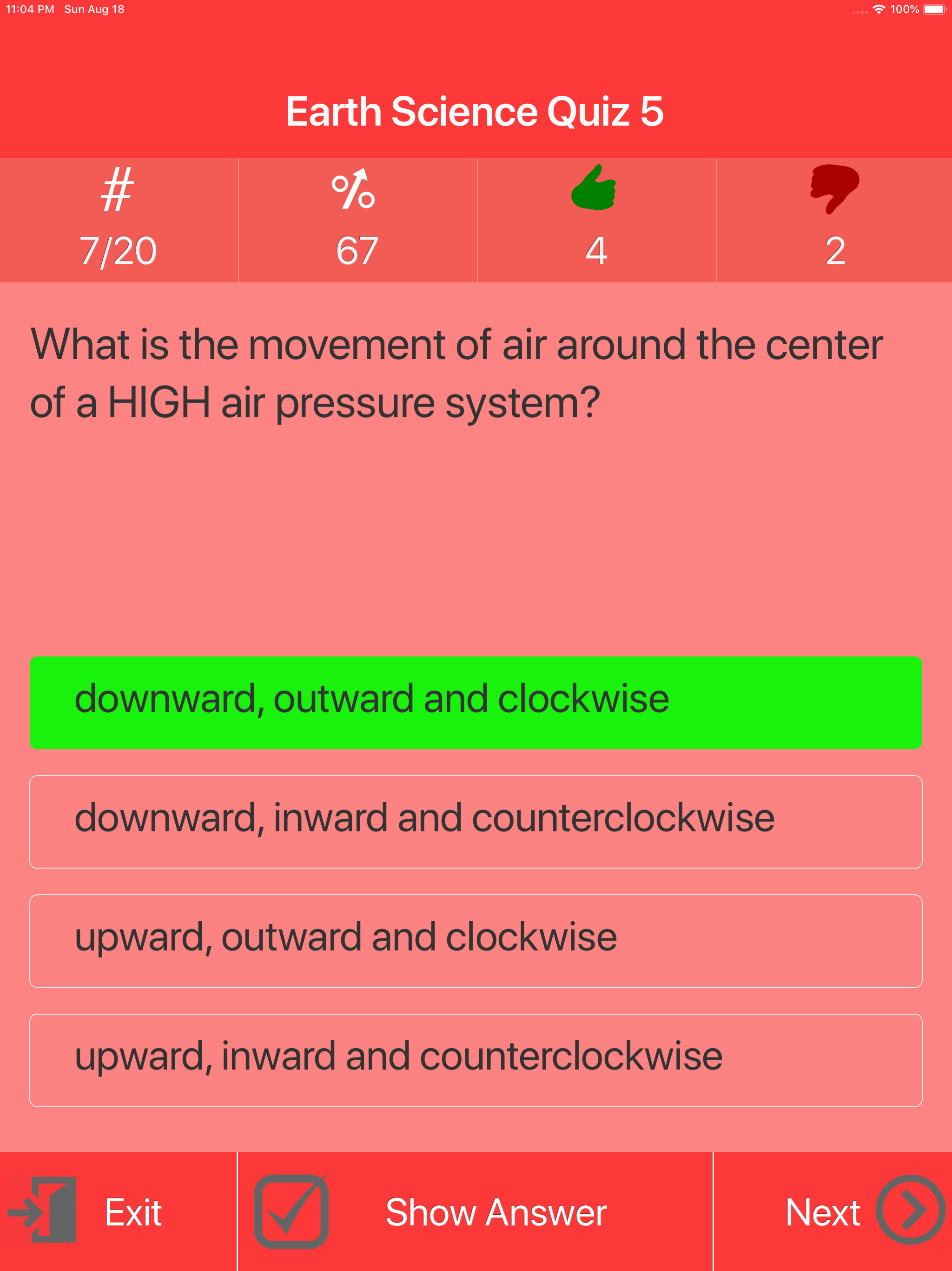 The Earth Science Trivia screenshot 10