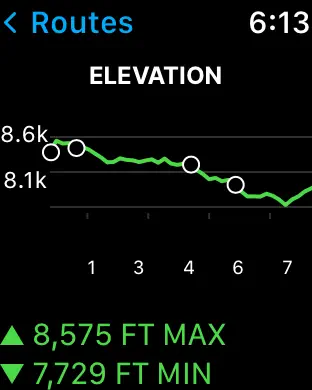 Gaia GPS Watch screenshot 2