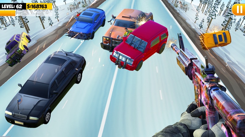Juego de disparos de coches screenshot 4