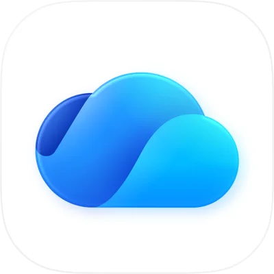 Microsoft OneDrive app icon - storage app 2025