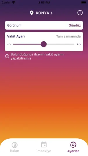 AKINSOFT Namaz Vakitleri iPhone Ekran Görüntüsü 3