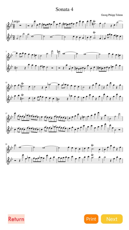 Telemann 6 Sonatas (4-6) screenshot-3