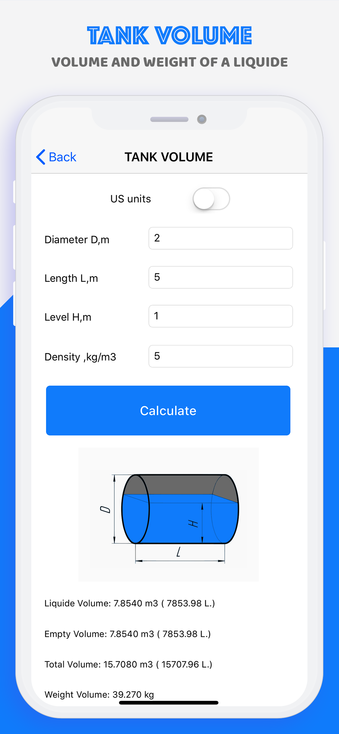 Tank Volume & Capacity