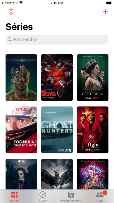 Screenshot #1 pour TV Club: Movies & Show Tracker