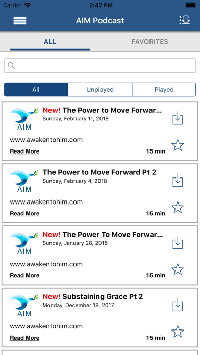 Screenshot #2 pour AIM Radio