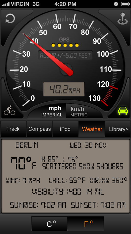 #4. Speedometer GPS+ (iOS) 由: Tigran Mkhitaryan