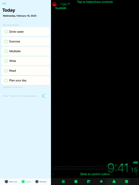 Motion Alarm Clock iPad screenshot 9 - Utilities app