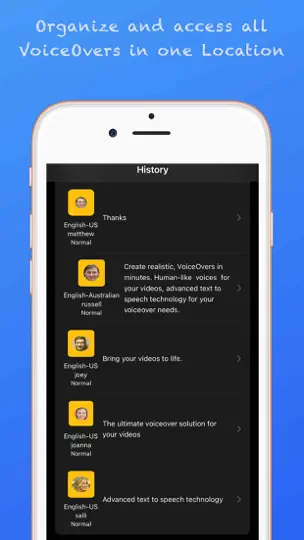 Скриншот Voice Generator Text To Speech на iPhone 5