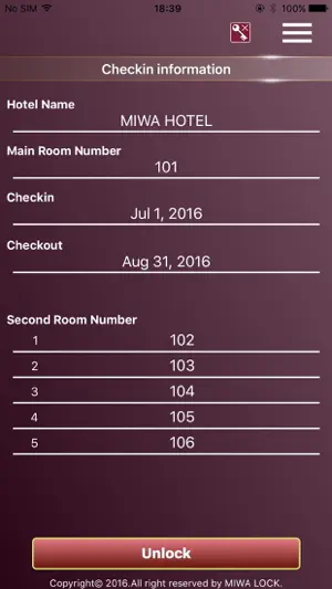 KEYMO HOTEL CARD LOCK (BLE) screenshot 2
