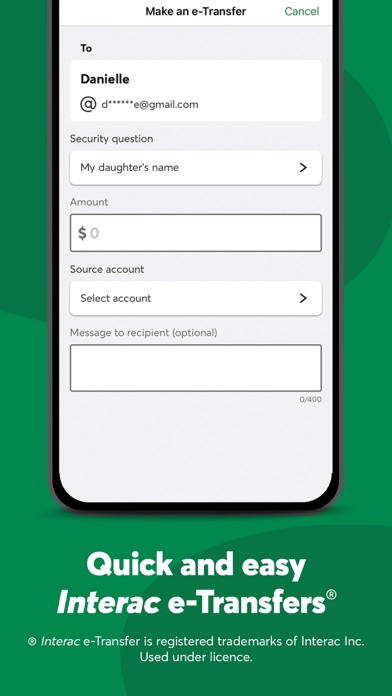 Desjardins mobile services Screenshot