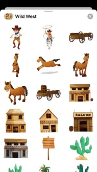 Wild West Stickers - Cowboys iphone bilder 2
