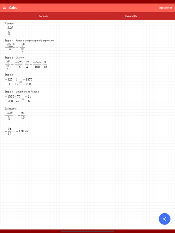 Screenshot #4 pour Simplifier les Fractions PRO