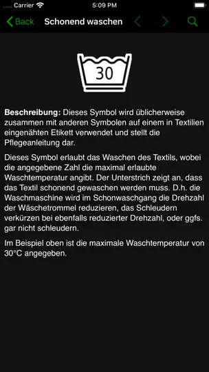 Screenshot von Zeichen auf dem iPhone 9
