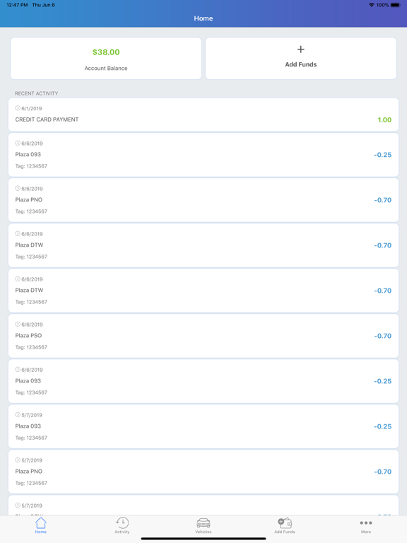 Screenshot #4 pour EZ Tolls VA