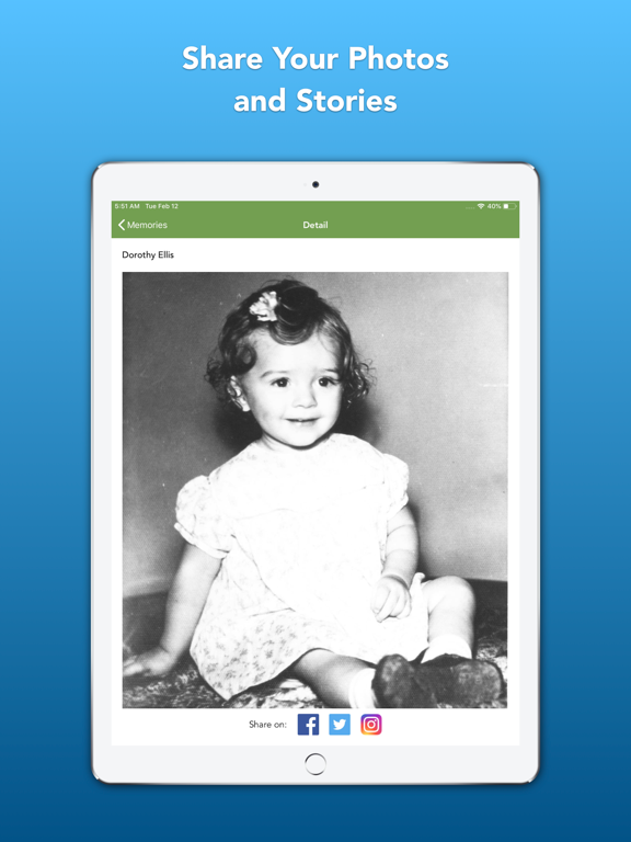 Memories Book Family History iPad screenshot 7 - Reference app