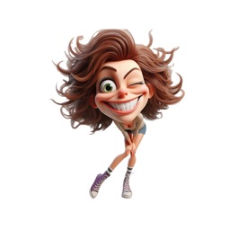 Woman Wink Stickers