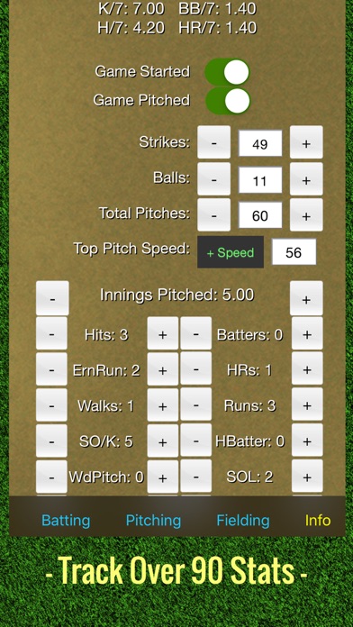 Softball Stats Tracker Pro Screenshot