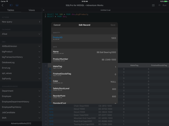 Screenshot #5 pour SQL Server / MSSQL by SQLPro