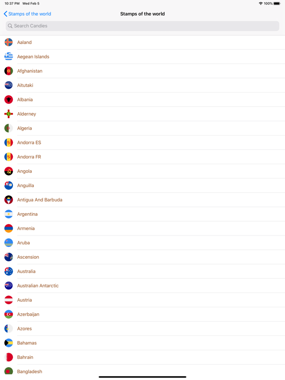 Screenshot #4 pour Timbres-poste: tous les pays