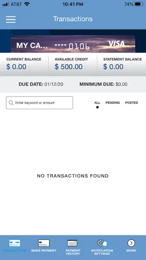 LGECU VISA screenshot 3