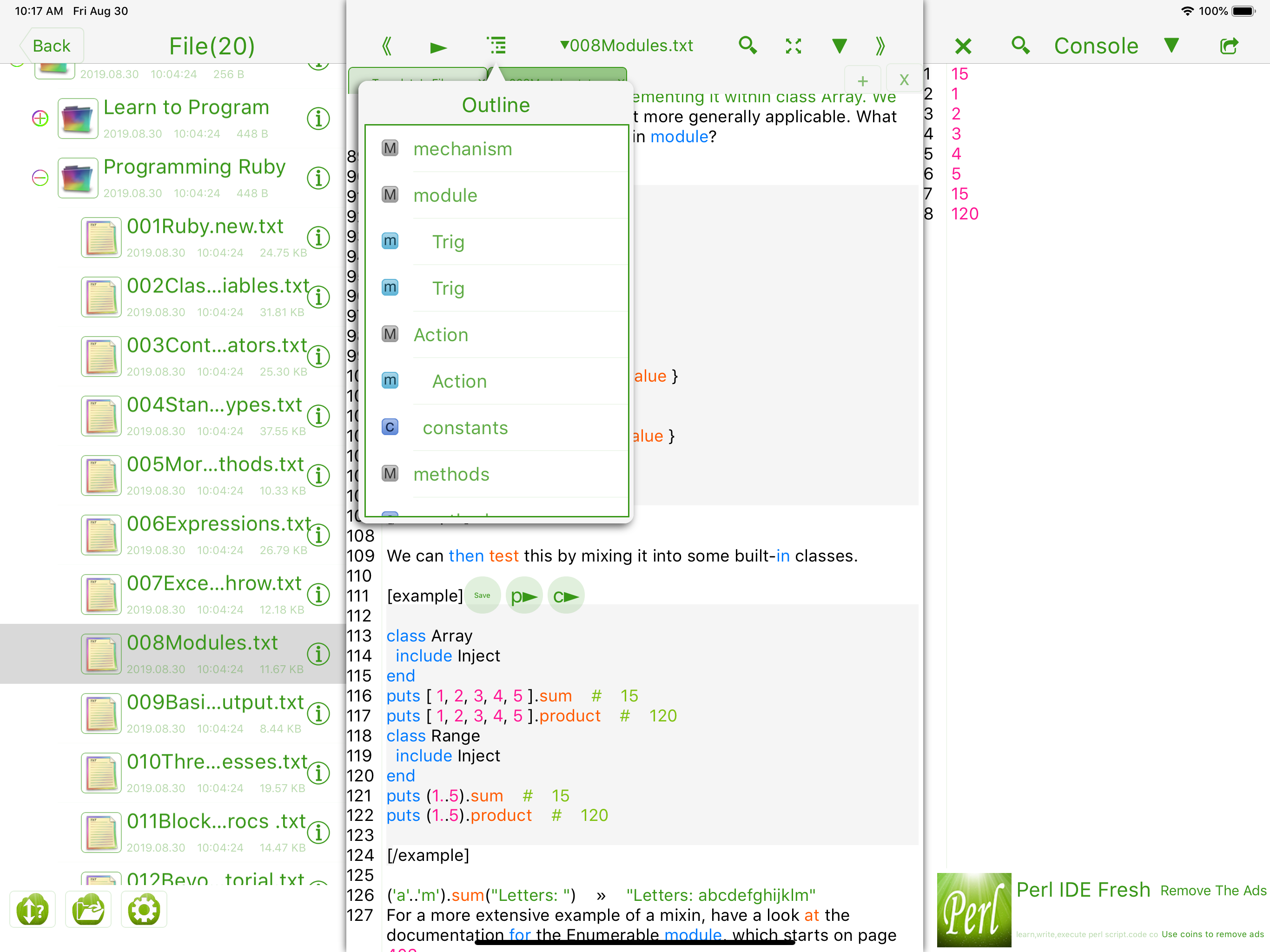Ruby IDE Fresh Edition screenshot 6