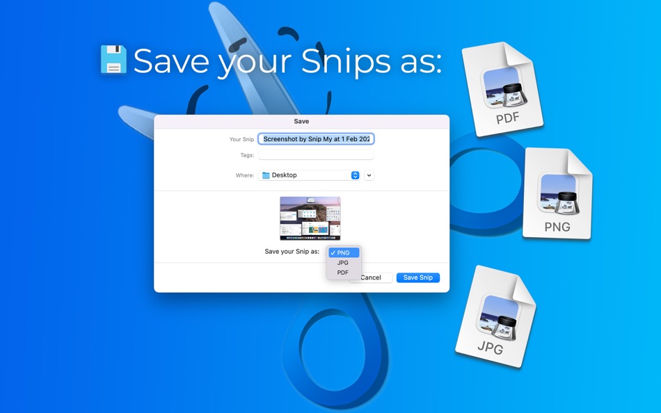 #8. Snip My - Screenshot tool (macOS) Podle: Mahtca Global S.R.L.