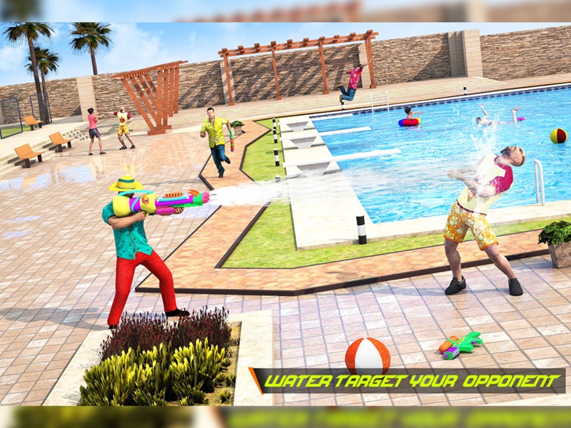 Pool Party FPS Gun Shooting 3D screenshot 8