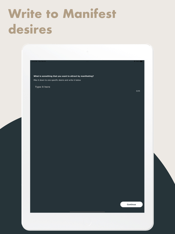 Manifestation: Attract Goals iPad screenshot 2 - Health & Fitness app