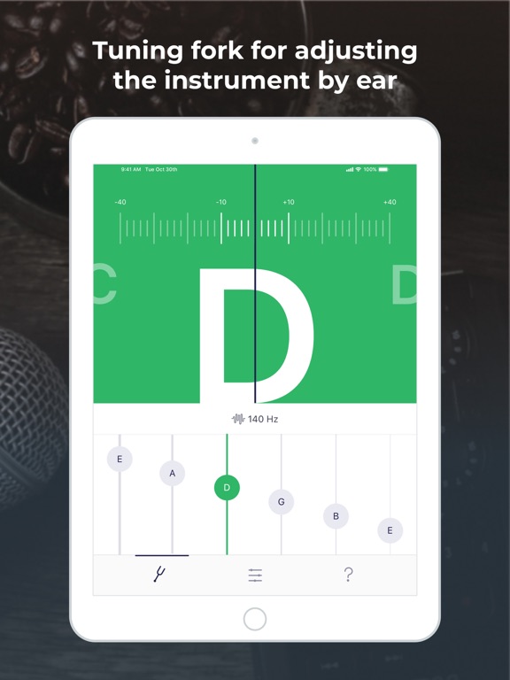 Tuner ONE PRO Guitar & Ukulele iPad screenshot 4 - Music app