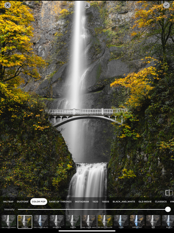 Photo Filters + Preset Editor iPad screenshot