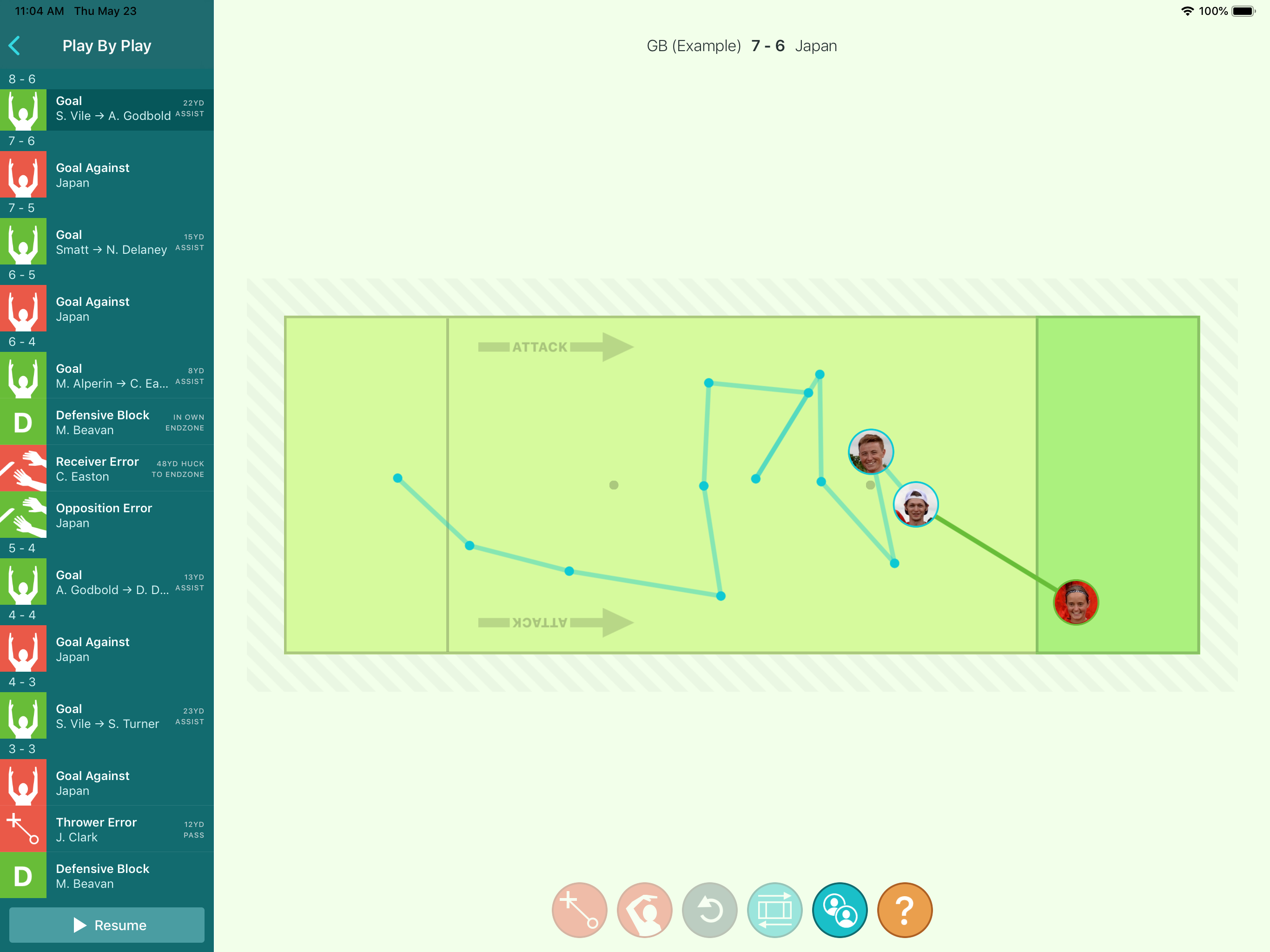 Statto: Ultimate Frisbee Stats