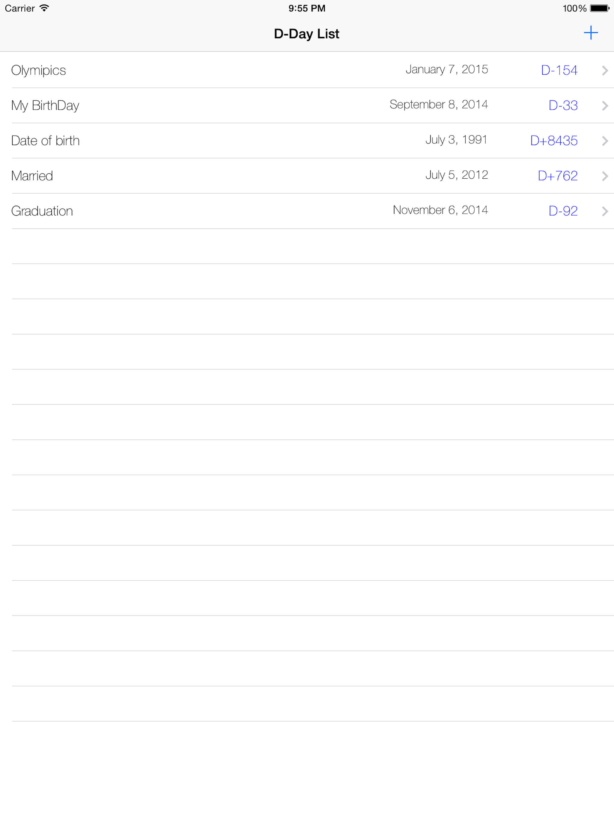 D-Day Counter screenshot 3