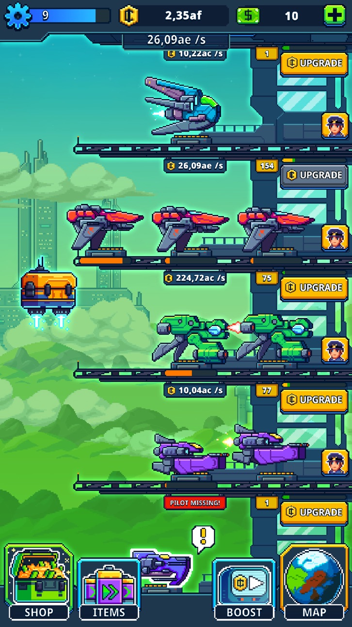 Idle Space: Tycoon - Free Hack screenshot 1 - iOS game interface