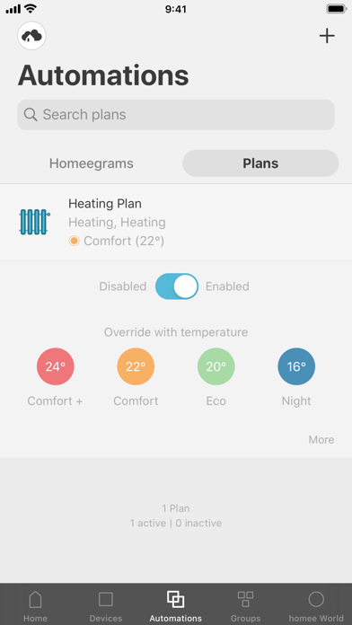 Hörmann homee Screenshot
