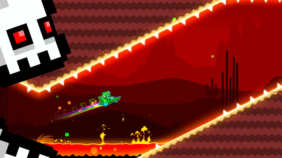 Captura de pantalla de Geometry Dash SubZero en iPhone 2