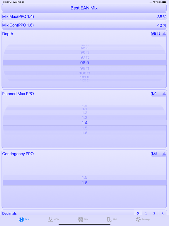 Screenshot #5 pour Nitrox Helper
