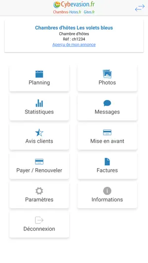 Cybevasion Extranet screenshot 1