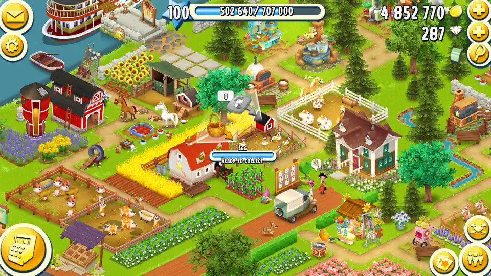 Screenshot von Hay Day auf dem iPhone 5