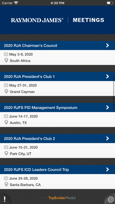 Screenshot #2 pour Raymond James Meetings