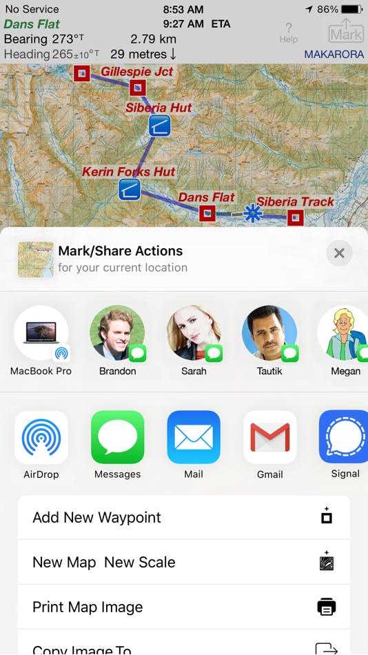 #5. iHikeGPS NZ : LINZ Topo Maps (iOS) 由: James Associates Inc.
