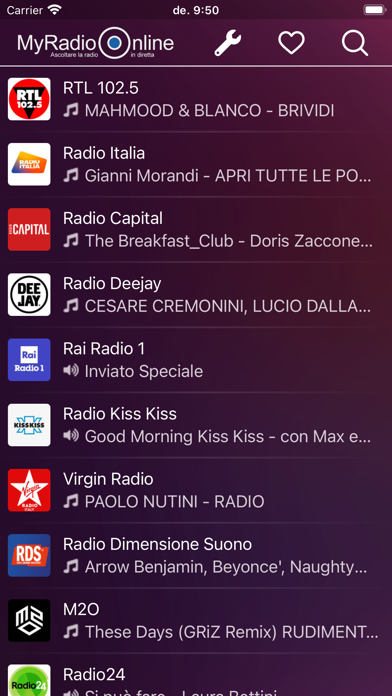 My Radio Online - Italia Screenshot