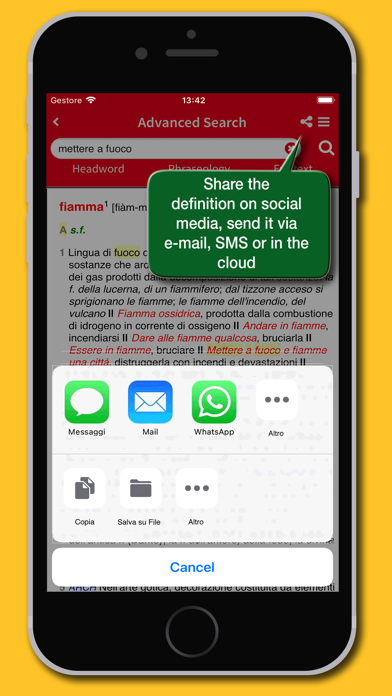 Dizionario Italiano Gabrielli Screenshot