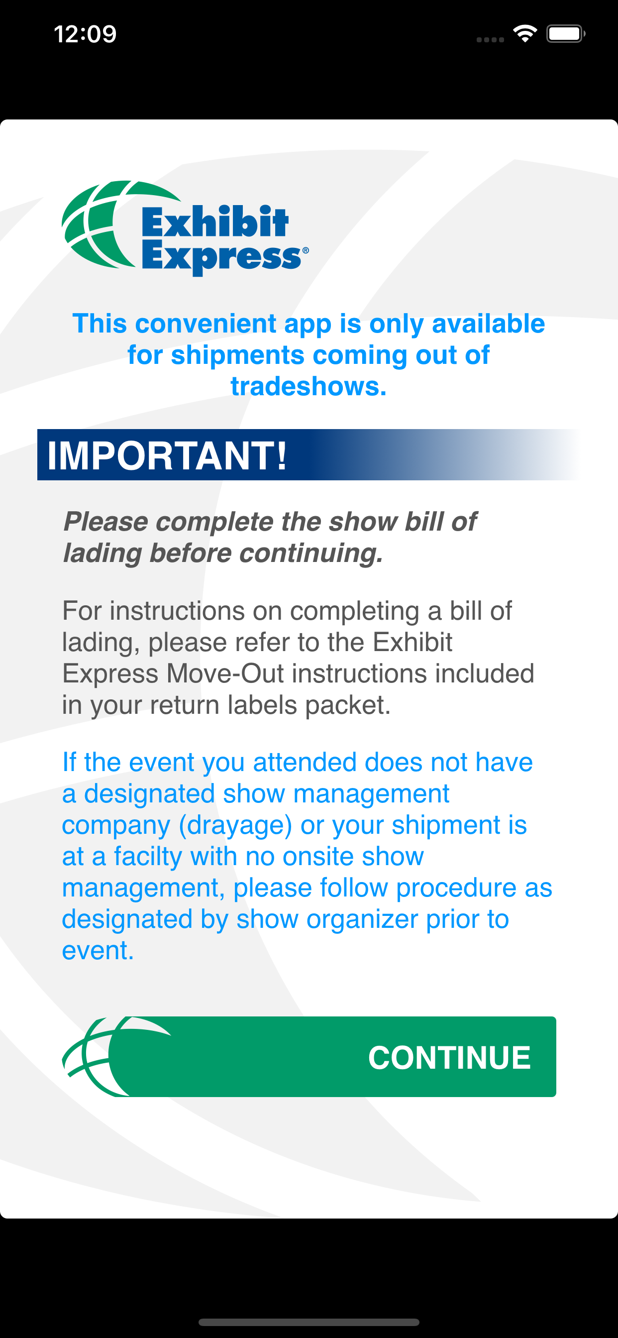 Exhibit Express screenshot 3
