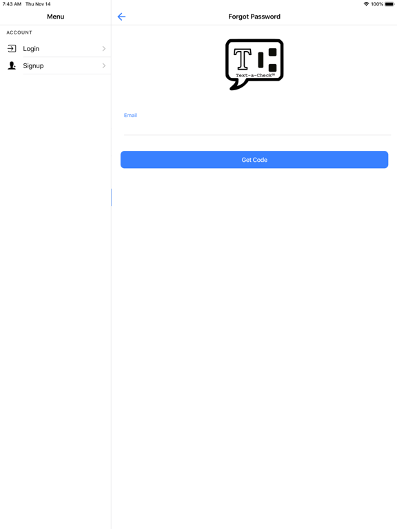 Text-a-Check iPad screenshot 3 - Entertainment app