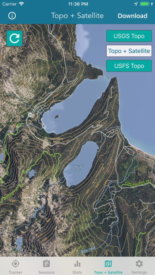 #3. Topographic Maps & Trails (iOS) 由: LW Brands, LLC