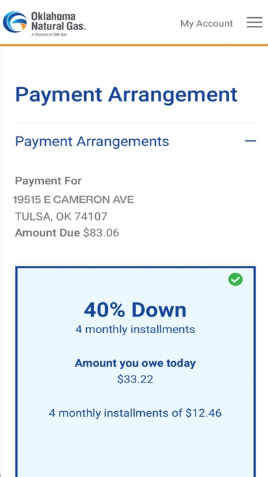 Oklahoma Natural Gas Screenshot