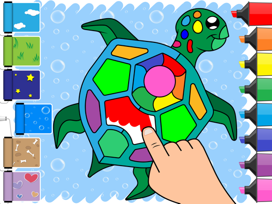 Drawing and coloring for kids iPad screenshot 3 - Education app