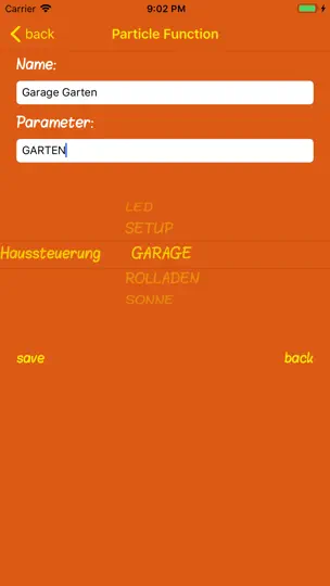 Screenshot von OwnControl auf dem iPhone 5