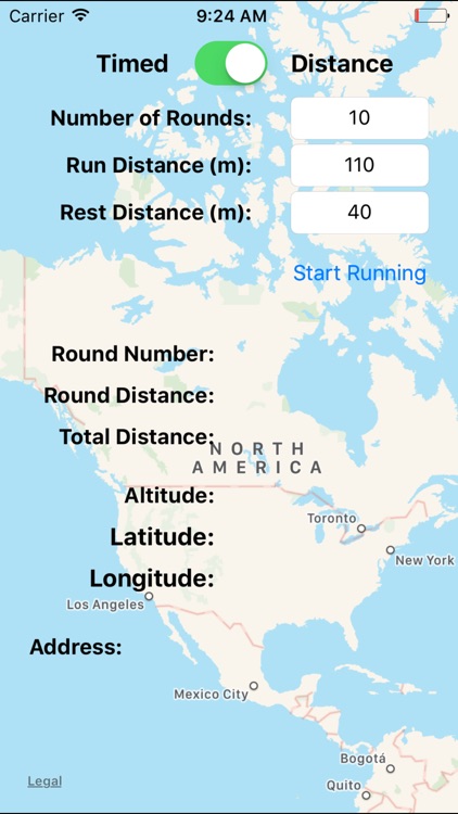 Distance Interval Trainer