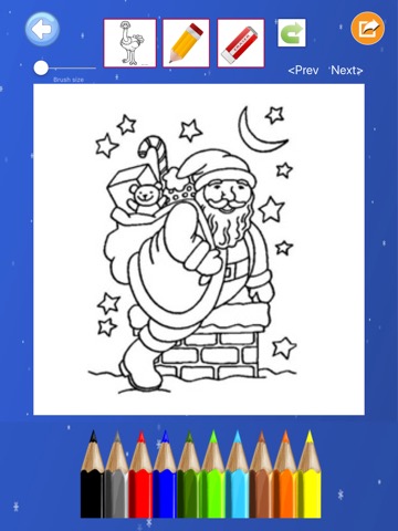 Christmas Santa Claus Coloringのおすすめ画像4